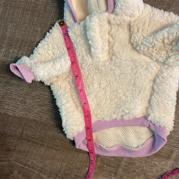 Top Paw Dog Apparel Unicorn White Purple Fleece Rose Gold Horn Hooded Costume XS - Picture 13 of 14